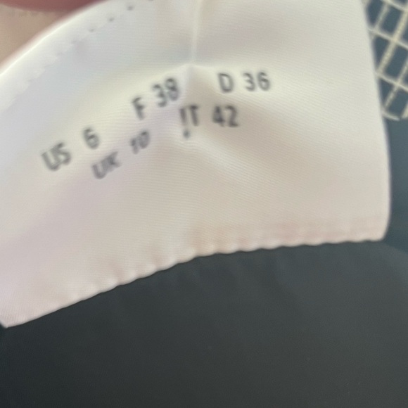 $1,190 Akris Punto Black/White Grid Sheath Dress Size 6 luxury career formal - Picture 6 of 6